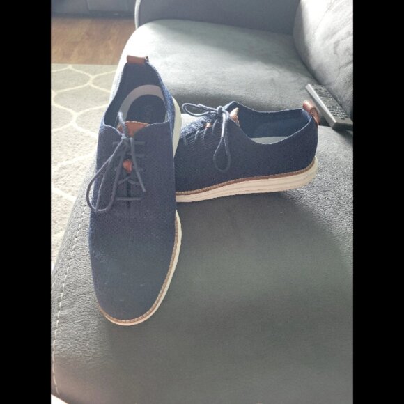 Men's size 11 Cole Haan blue shoes - Picture 1 of 8
